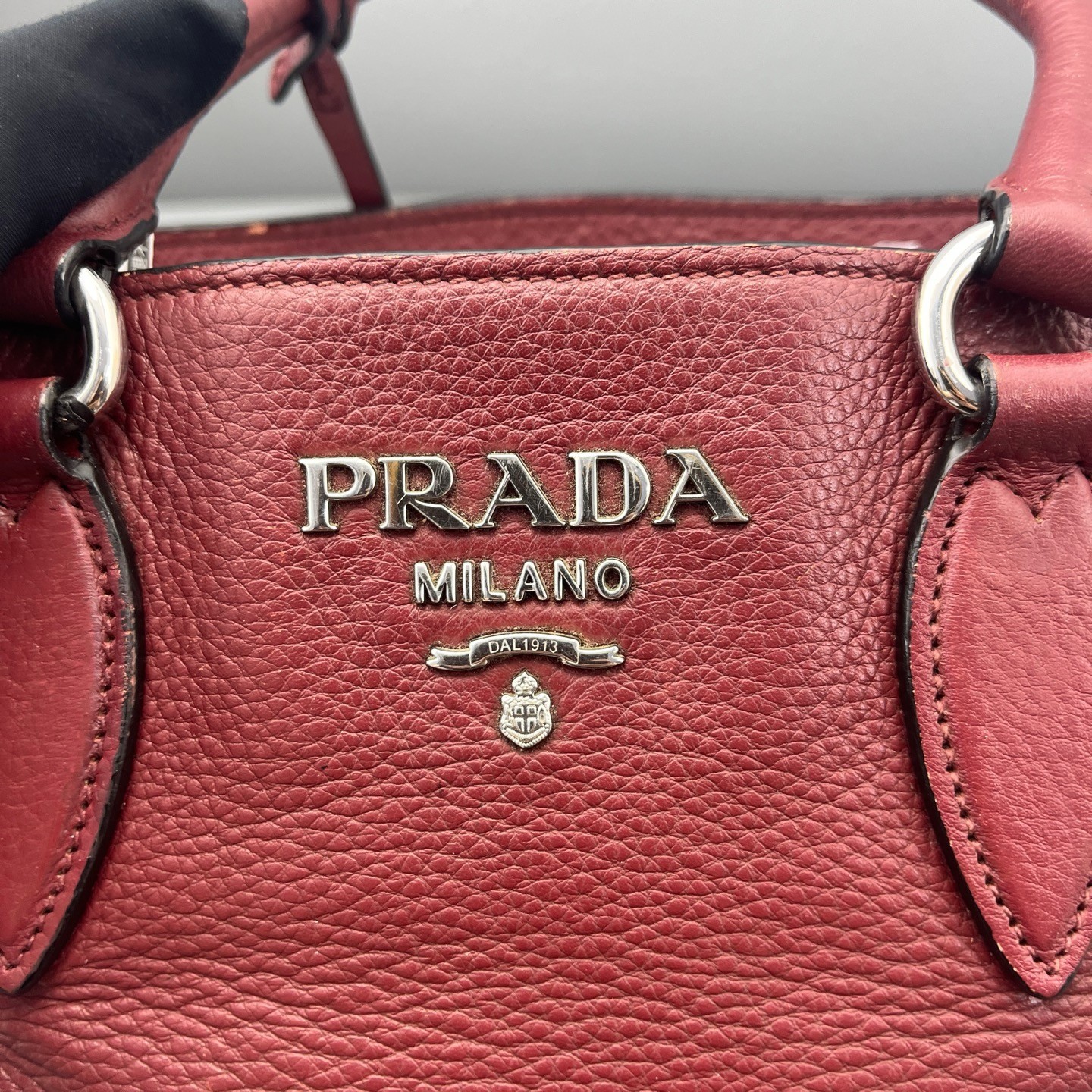 Prada Pre-Owned Authentic Tote Burgundy 28*22*11cm Free Tracked Shipping