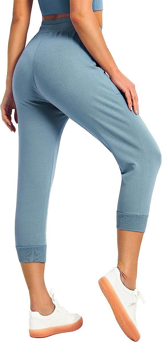 SPECIALMAGIC Women’s Sweatpants Capri Pants Cropped Jogger Running Pants Lounger