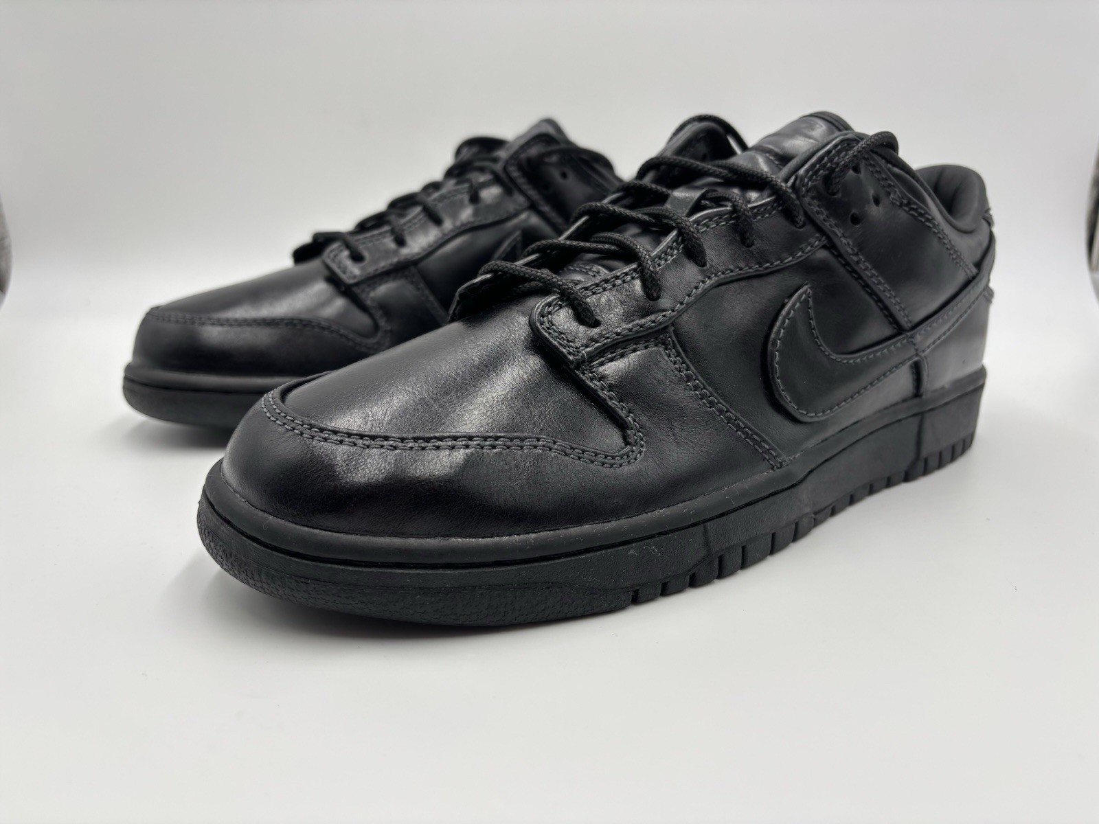 Nike Dunk Low Retro PRM QS Triple Black IQ3342-001 Men’s Size 13 New With DEFECT
