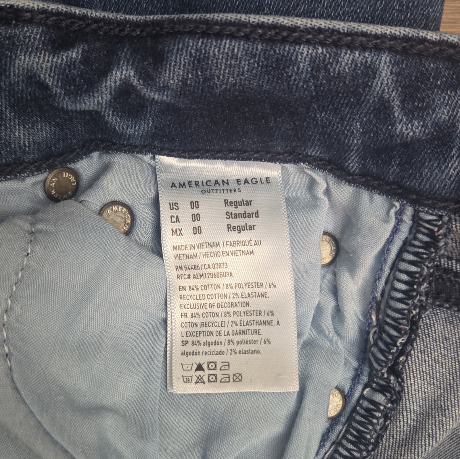 American Eagle Outfitters Next Level Stretch High Rise Flare Jeans 00 Blue