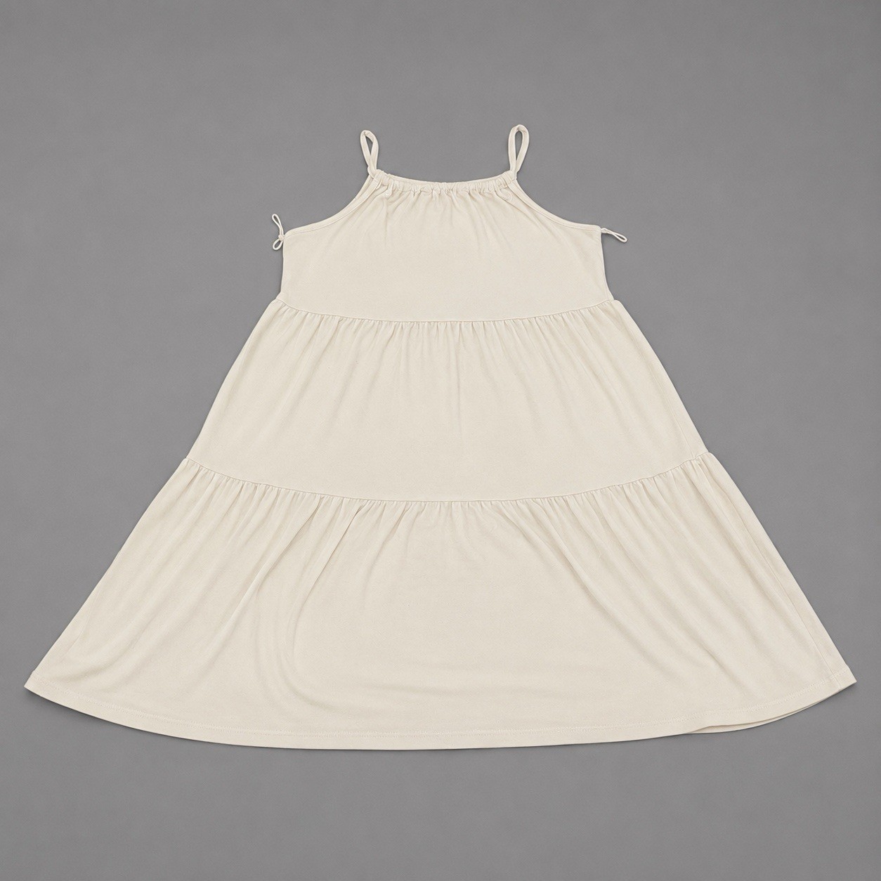 BTWEEN Women’s Cream Embroidered Tiered Sleeveless Dress Size 12 Boho Floral