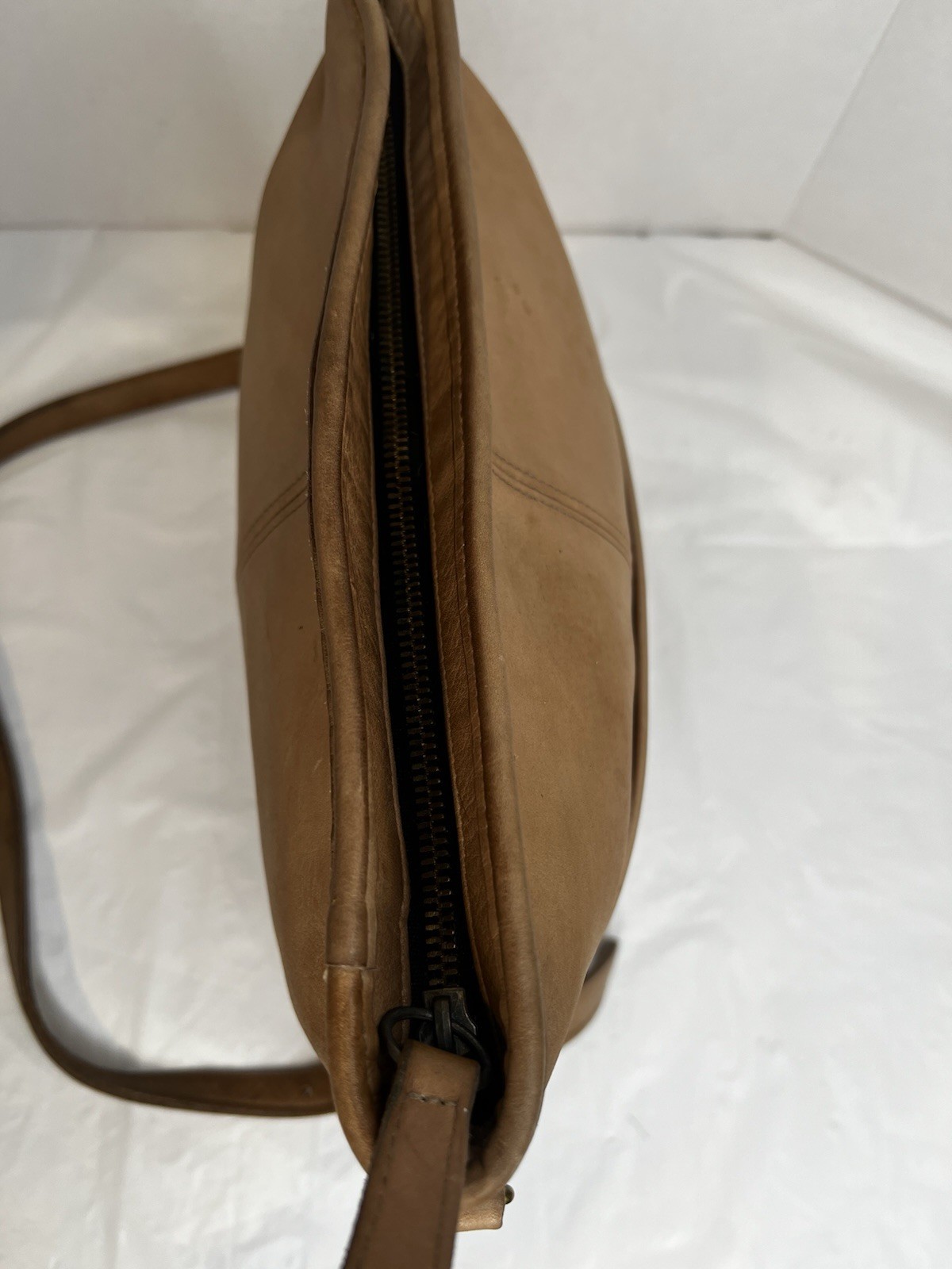 VINTAGE Coach Bleeker Legacy Tan Leather Crossbody Bag Made in USA