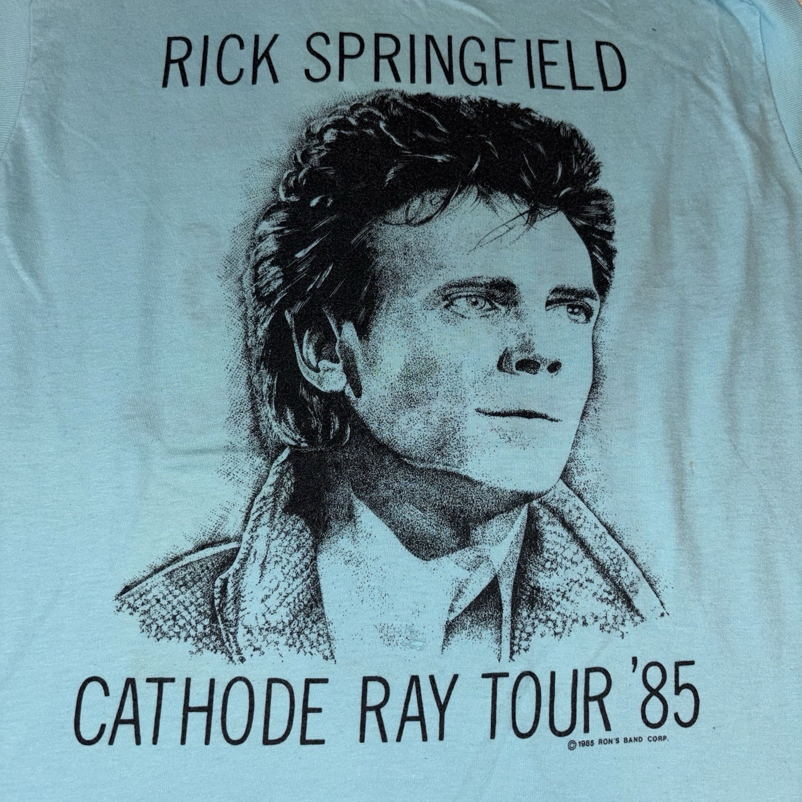 Ched by Anvil Rick Springfield Cathode Ray Tour ’85 Sleeveless Graphic Tee L