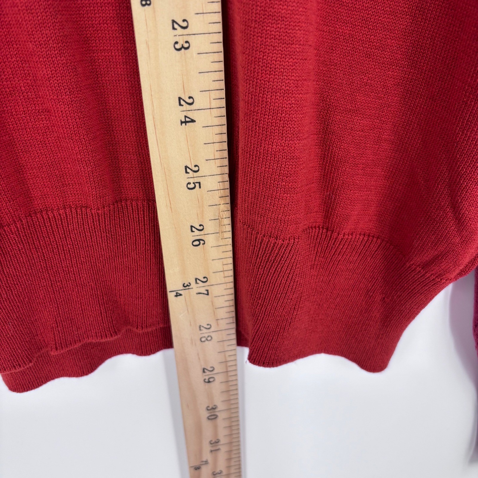 Jos A Bank Mock Neck Sweater Mens M Rust Red 100% Silk Signature Collection NEW