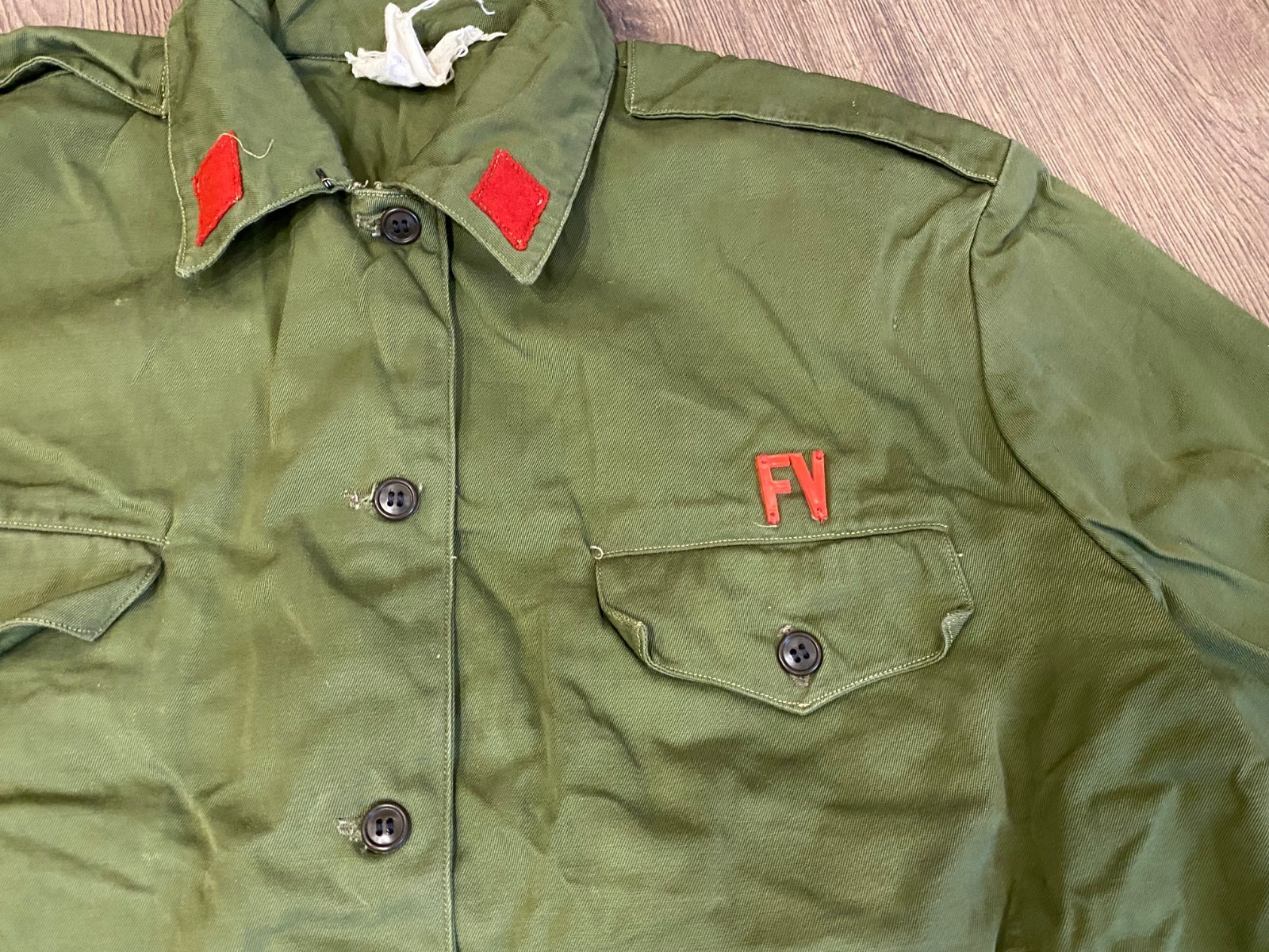 ALBANIA JACKET F.V COMMUNIST ERA SOLDIER ALBANIAN ENVER HOXHA #1221