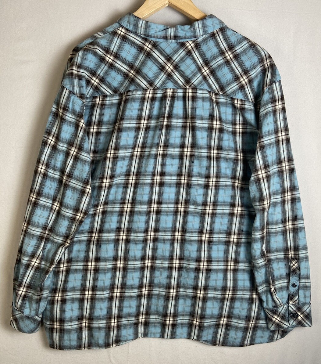 J. Jill Plaid Flannel Button Up Shirt Women’s Size XL
