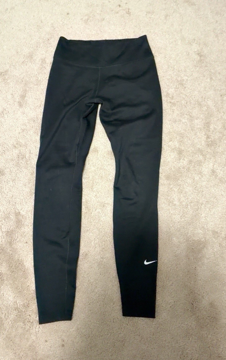 Nike Therma-FIT Women’s Petite S Black Ankle Leggings Solid Logo