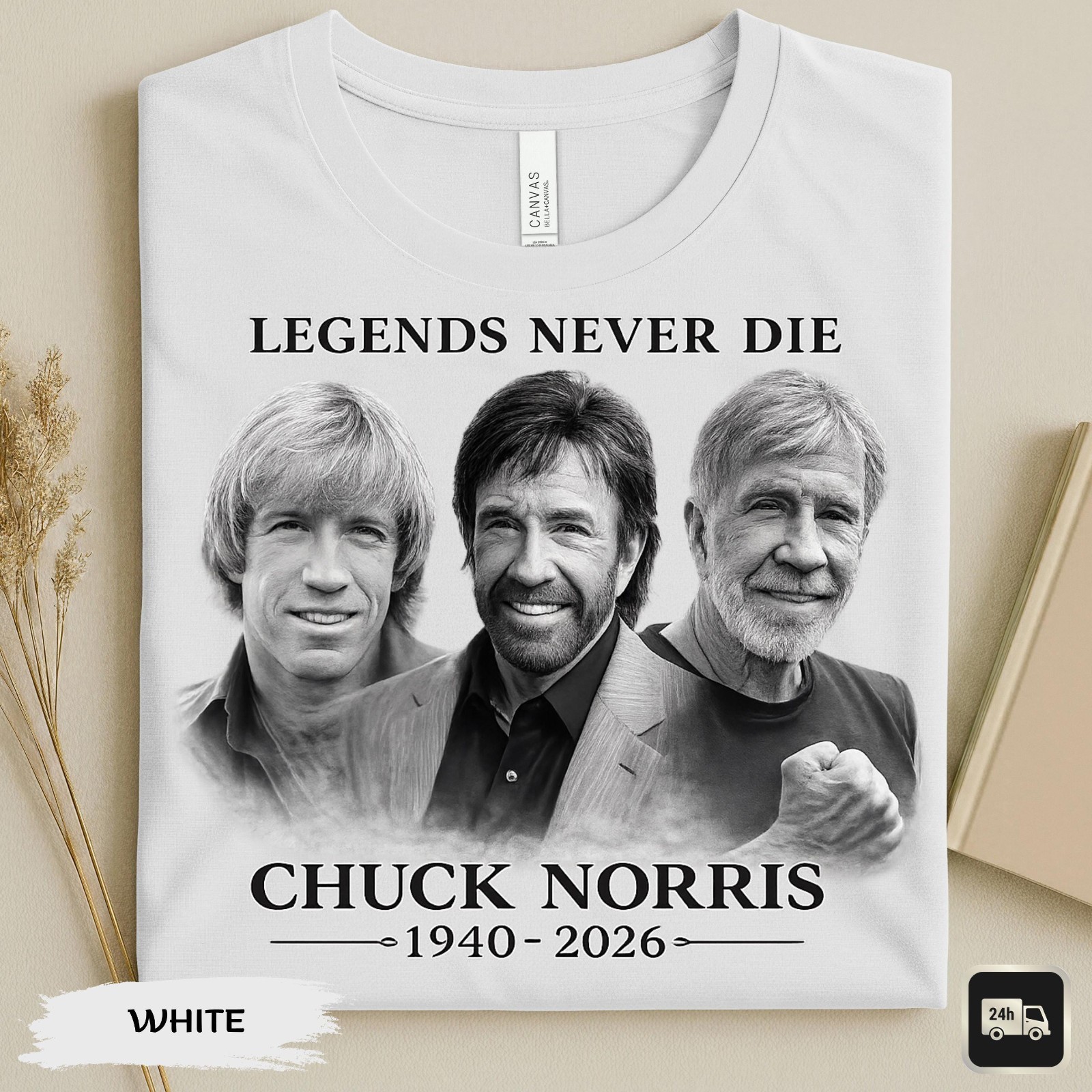 Chuck Norris Legends Never Die Shirt, 1940-2026 RIP Legend Shirt, Gift For Her