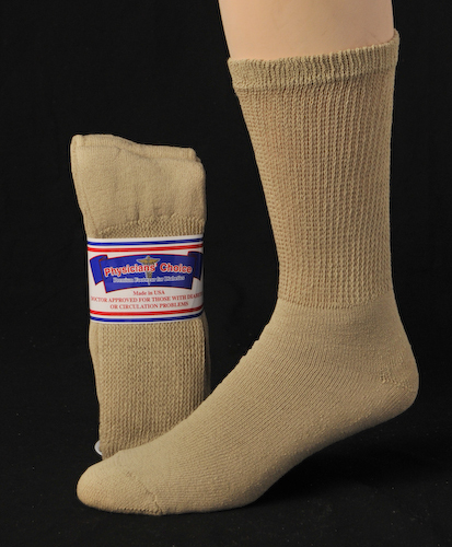 12 Pairs Mens Physicians Choice VENTILATED Diabetic Variety Crew Socks US Made