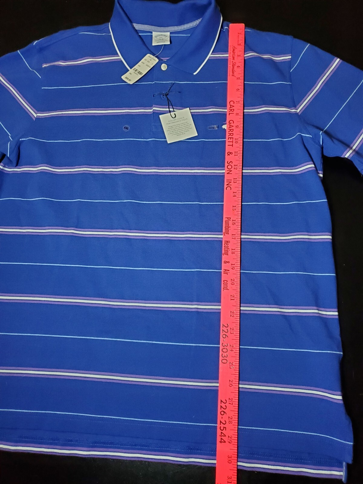 Brooks Brothers 2xl Performance Polo Slim Fit Shirt With Tags. CHECK DESCRIPTION