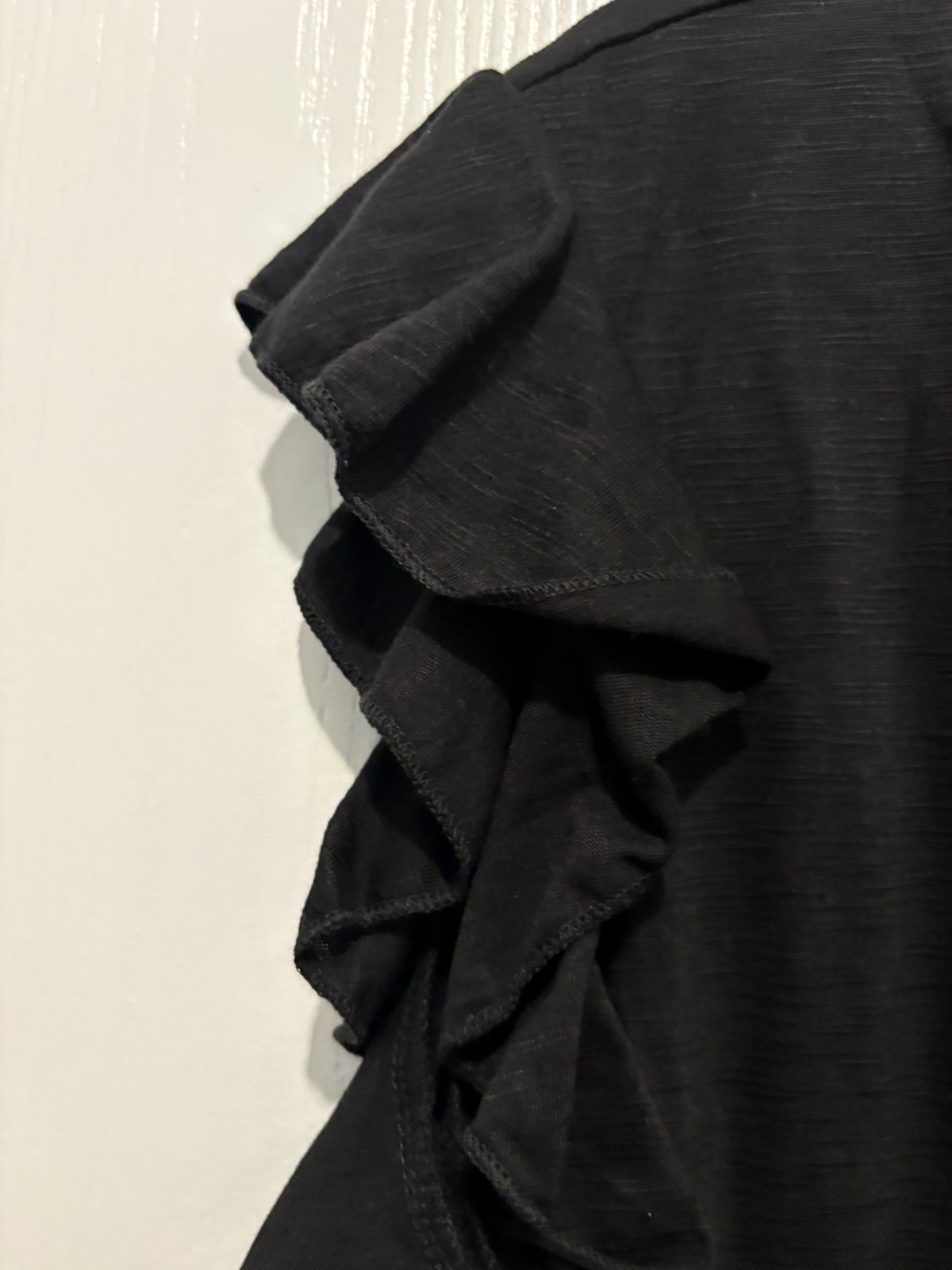 Black Frill Tshirt, 2X