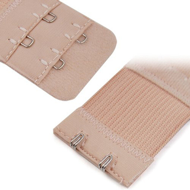 Set of 6 Bra Extender 2 Hooks with elastic Beige Only Free Shipping