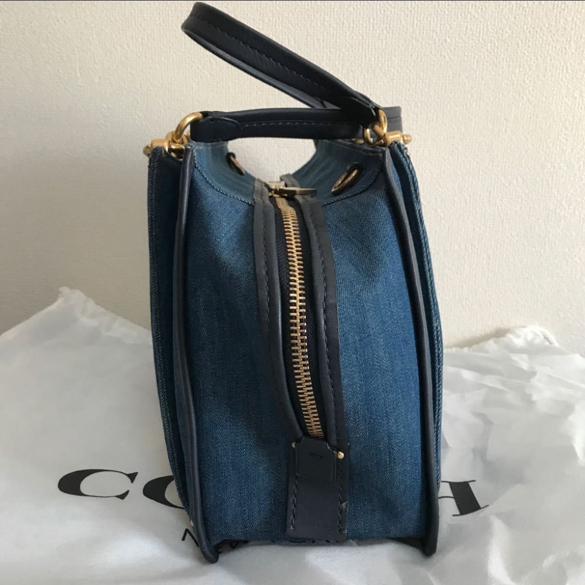 Coach Dreamer 36 With Quilted Denim Bag L18880-66980 93cm Strap 23x41x13 cm