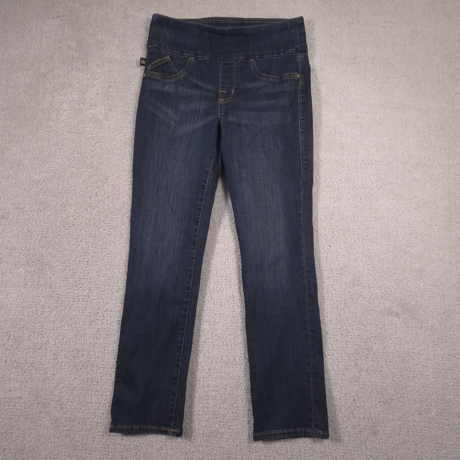 Rock & Republic Fever Jegging Jeans Womens 10 Blue Dark Wash High Rise Pull On