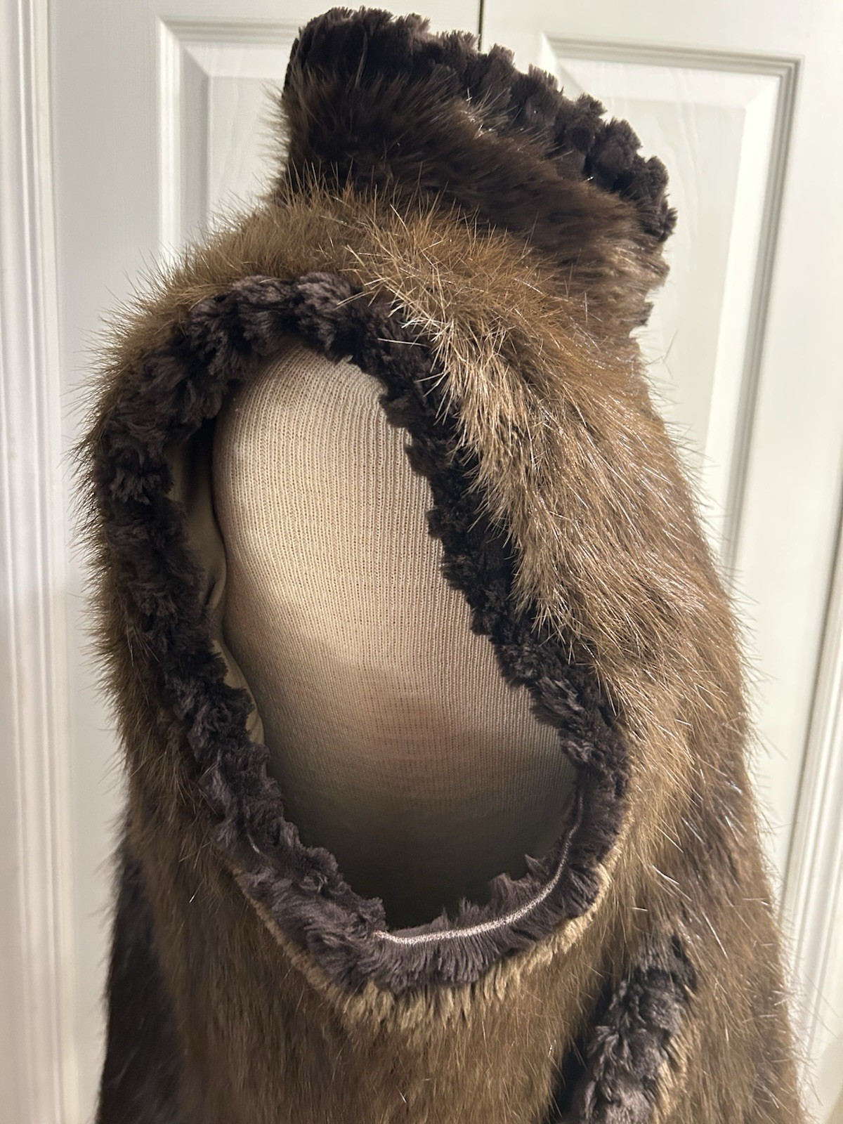 MUSI Canadian Brown Sheared Beaver Zip up Vest Coat Jacket~Pockets~Marianne~12