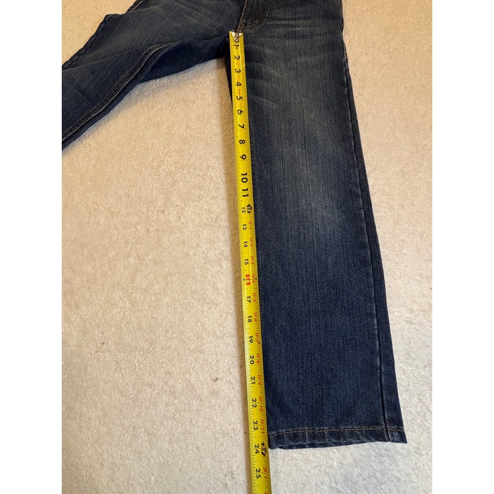 Levis 505 Regular Fit Boys Jeans Dark Wash Straight Leg Size 8 Reg W24 x L22