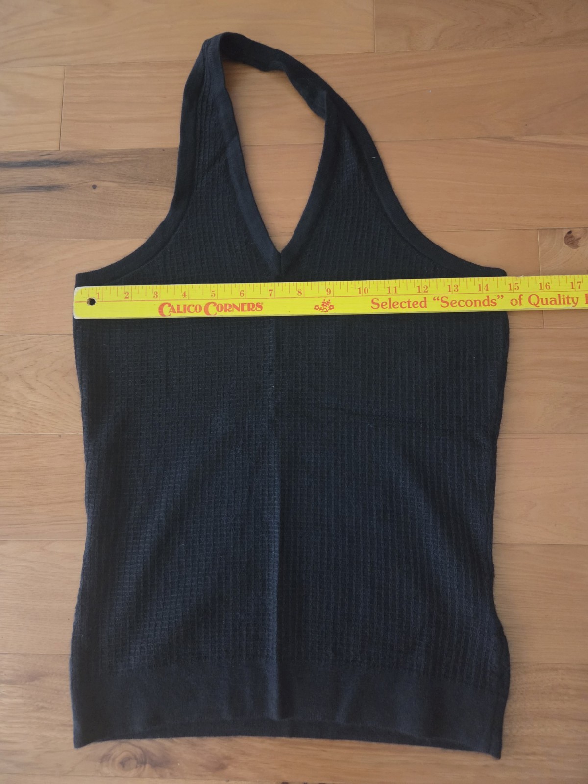 Two Piece Marlowe Small Cashmere and Silk Black Halter Top and Matching Sweater