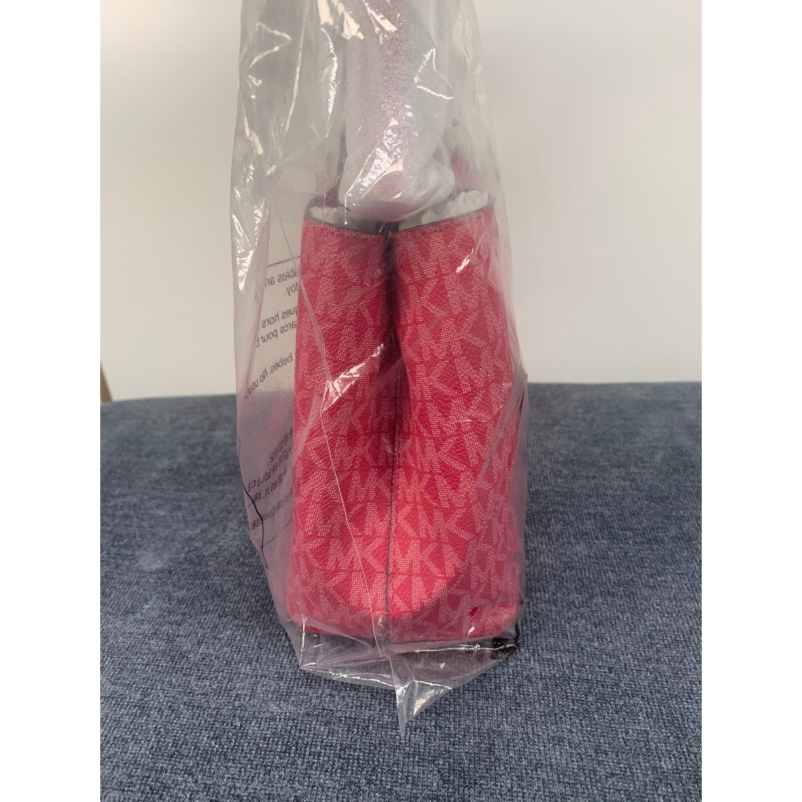 Michael Kors Pratt Small Crossbody Bag Dark Raspberry MK Logo 35S4S3FM5V New