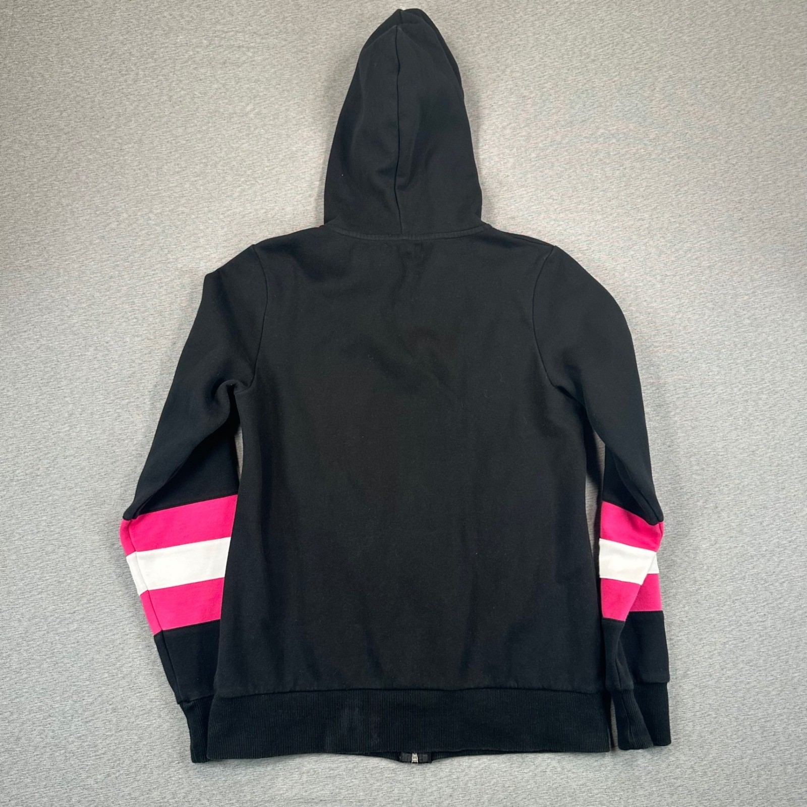 T-Mobile Jacket Womens XS Full Zip Hoodie Black Magenta White Logo Sweat