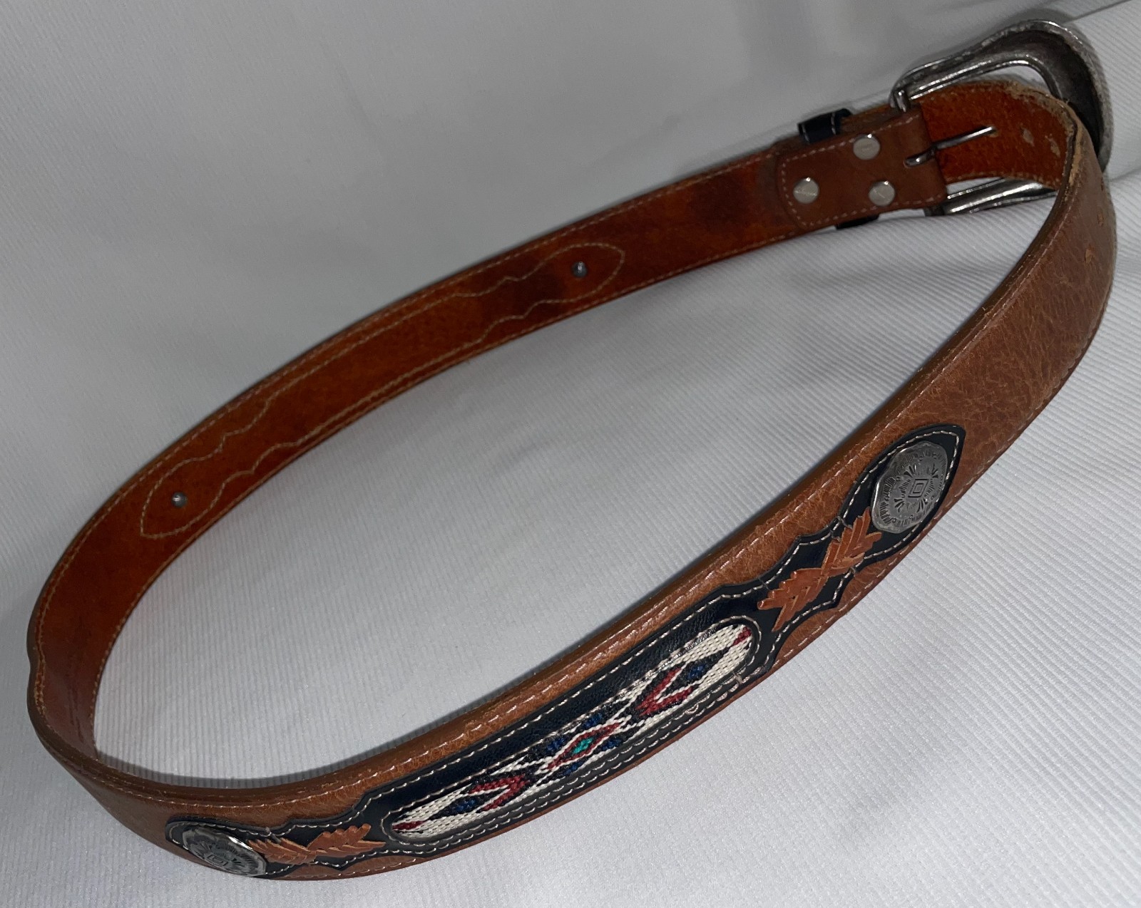 Wrangler 36/90 Genuine Leather 6904- 028 Handcrafted Belt