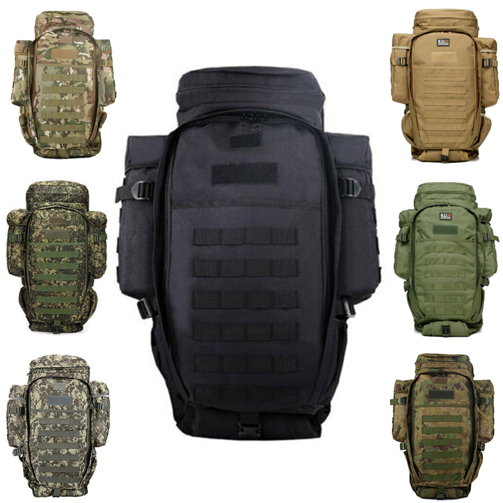 75L Large Camping Backpacks Tactical Rifle Bag Army Molle Bag Daypacks Rucksack