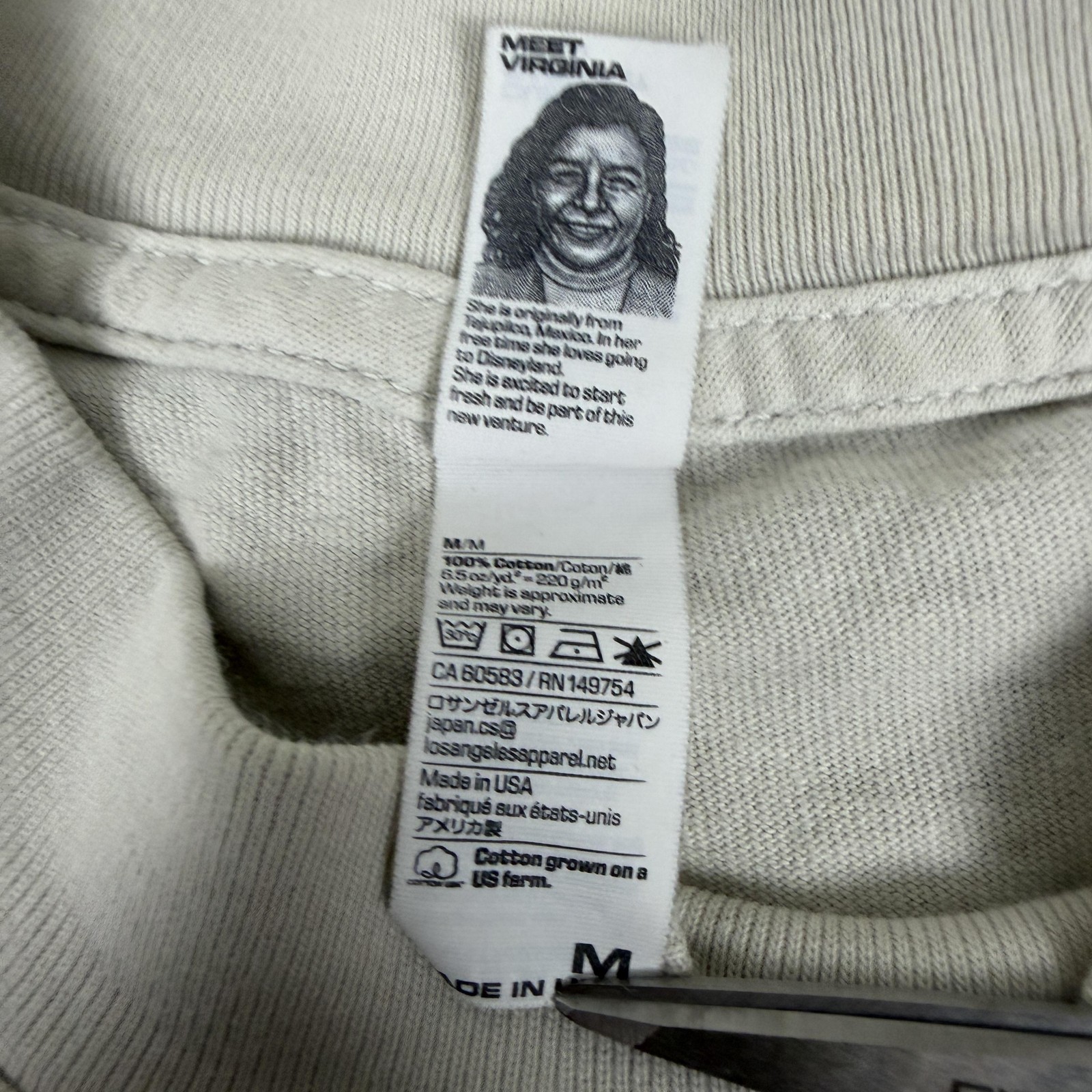 Los Angeles Apparel Shirt Mens Medium White Project Sarasota Vegan Graphic Tee