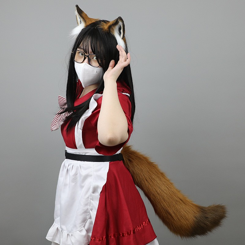 Handmade Fox Nick Ear Headband Husky Tail Ear Cosplay Exotic