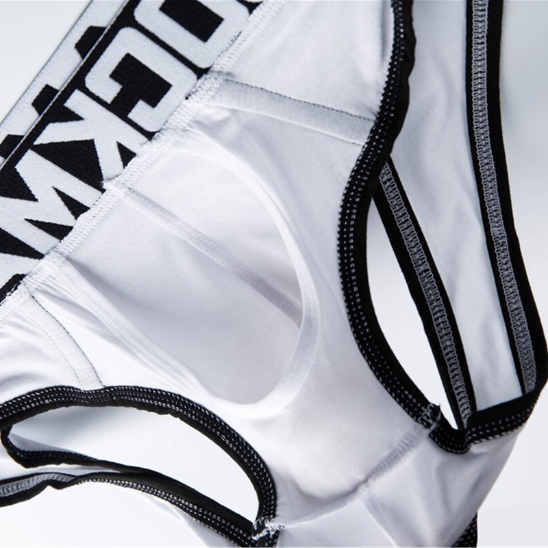 Men’s Jockstrap Low Waist Briefs with Open Back Modal Sexy Underwear