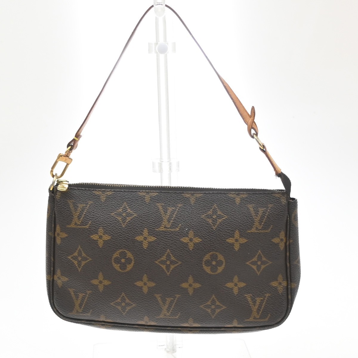 LOUIS VUITTON Pochette Accessoires Hand Bag Monogram Leather BN M51980 88SA105