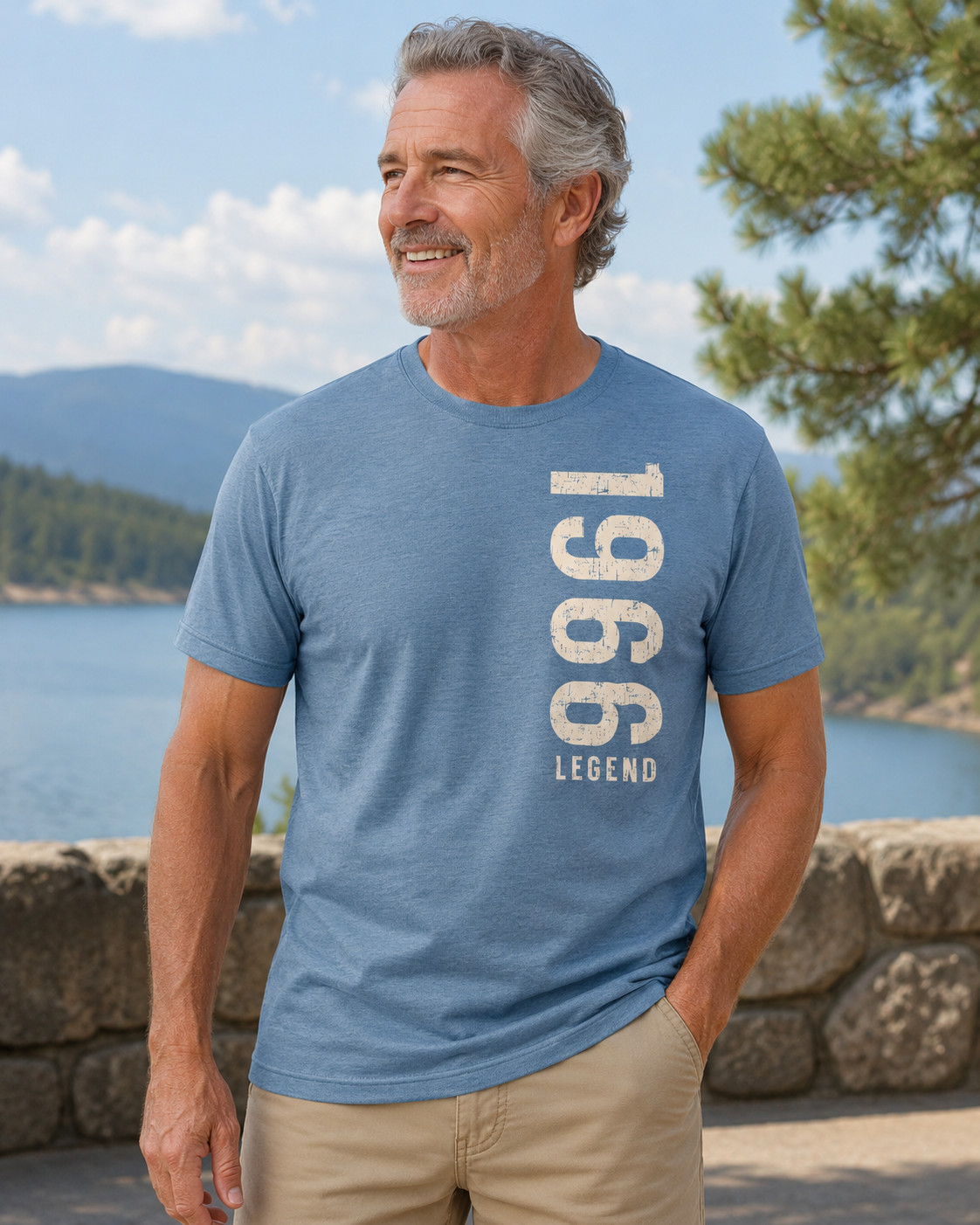 Men’s 1966 Legend T-Shirt 60th Birthday Vintage Born in 1966