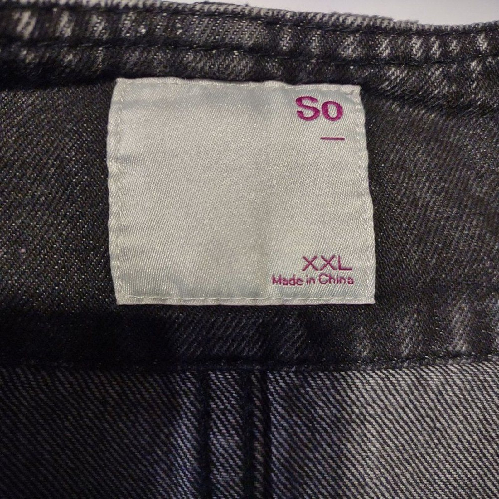 NWT Juniors’ SO® Scoop Front Pinafore Dress Black Wash Denim Size XS
