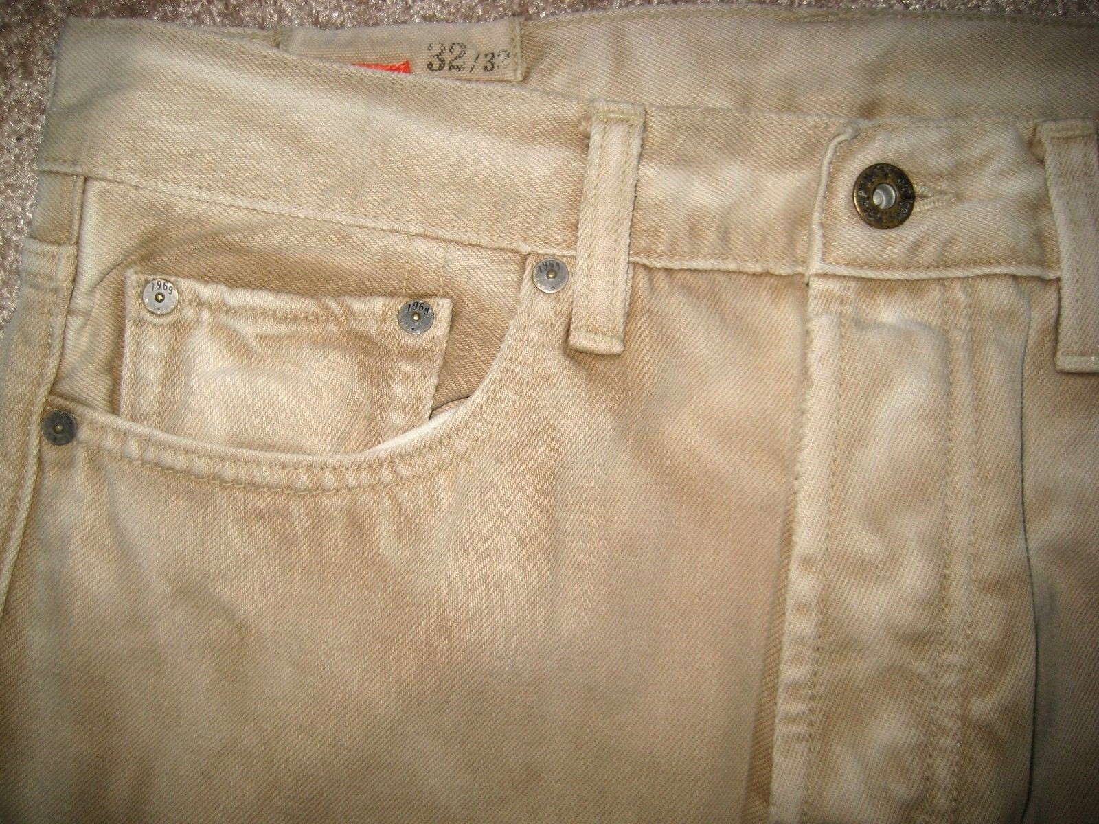 Gap 1969 Straight Jean.W33,34,36 L30,32,34.100% Cotton.NWT$59.Button