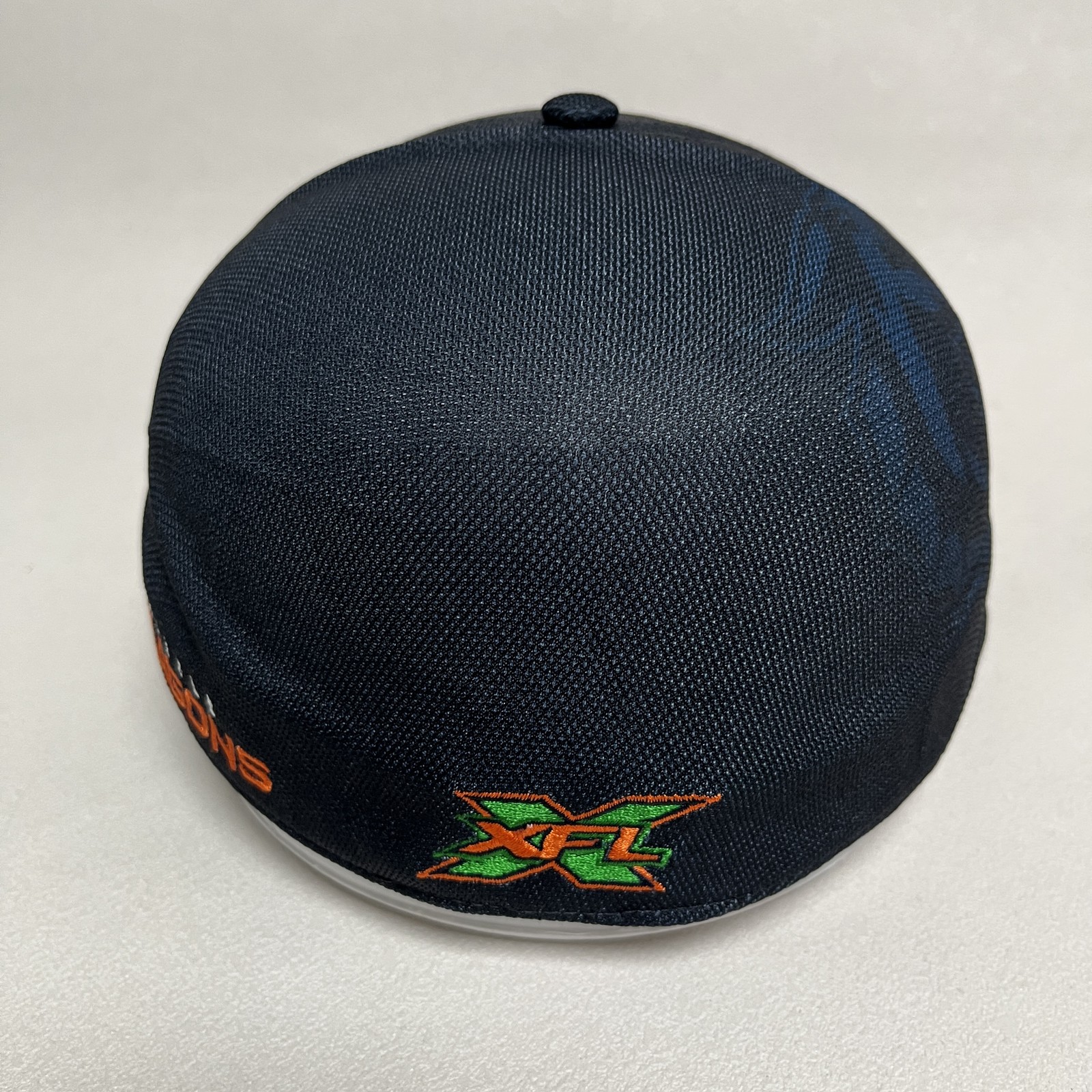 ’47 Seattle Dragons Fitted Cap Navy Orange Curved Brim XFL Hat