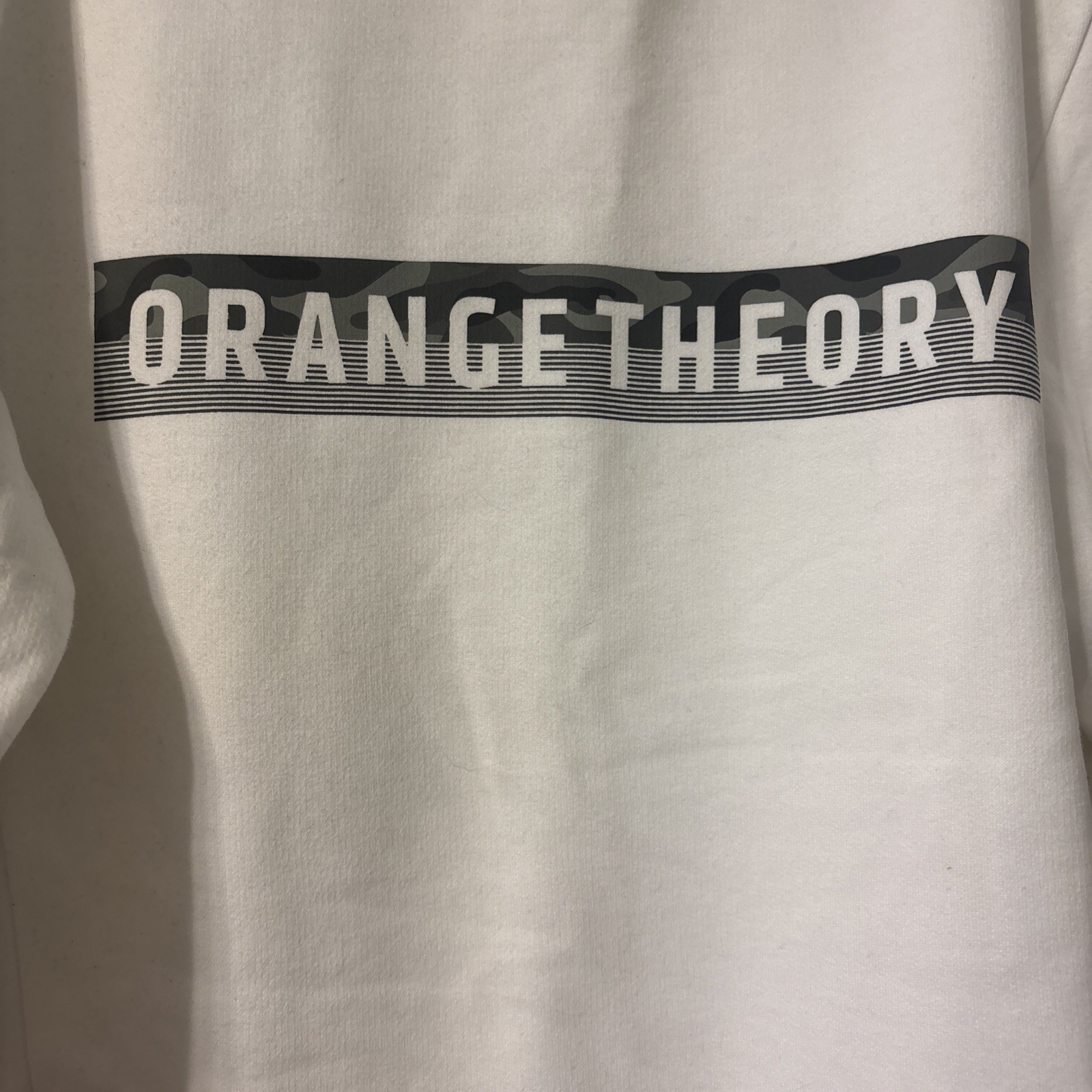Orangetheory Fitness Small White Crewneck Sweatshirt Graphic Pullover New