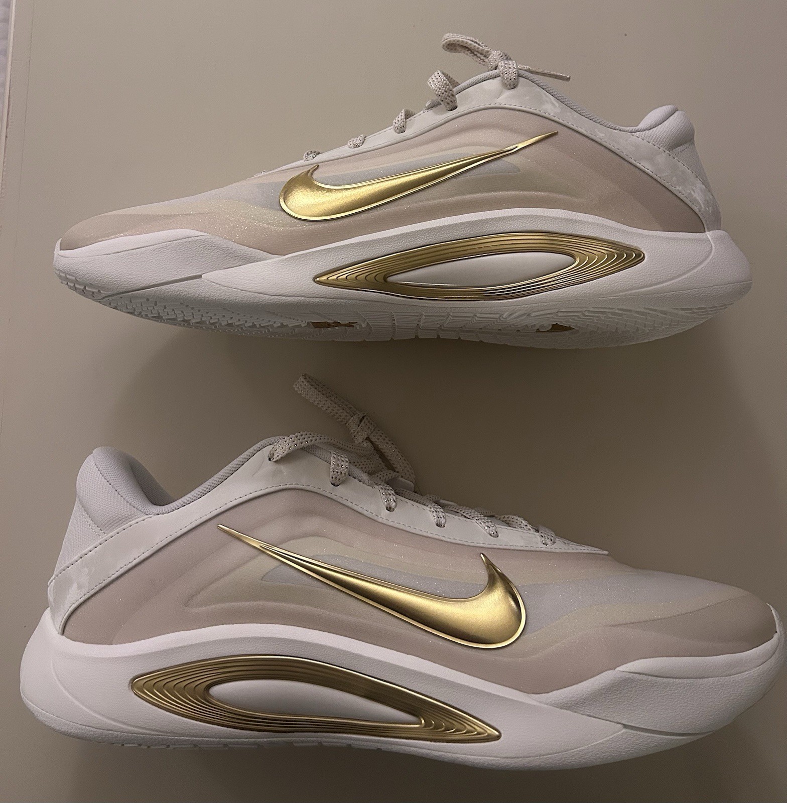 Nike A’ja Wilson A’One White & Gold Men’s Size 11.5