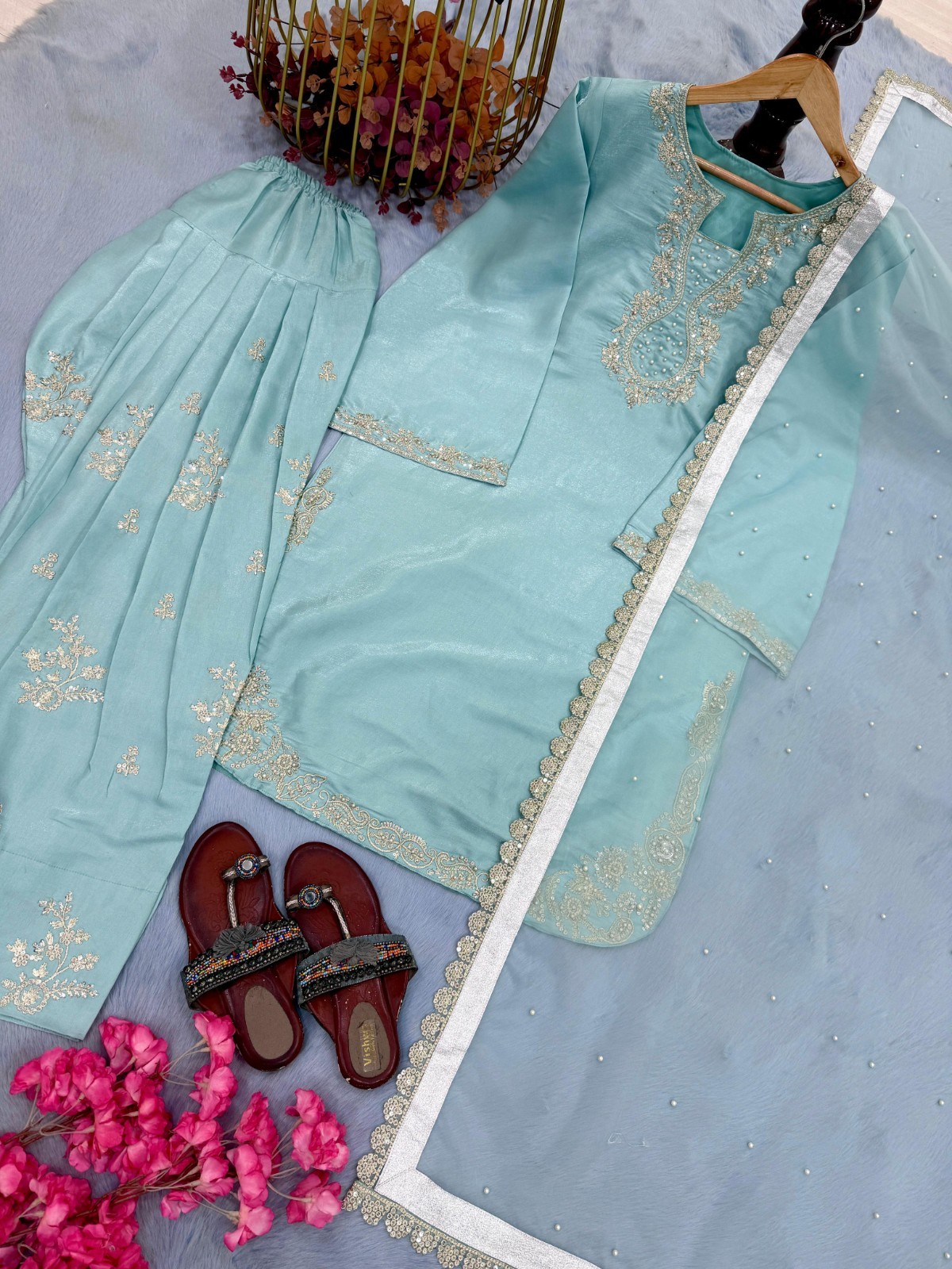 INDIAN SALWAR KAMEEZ PAKISTANI WEDDING PARTY DRESS WEAR BOLLYWOOD SUIT SHARARA