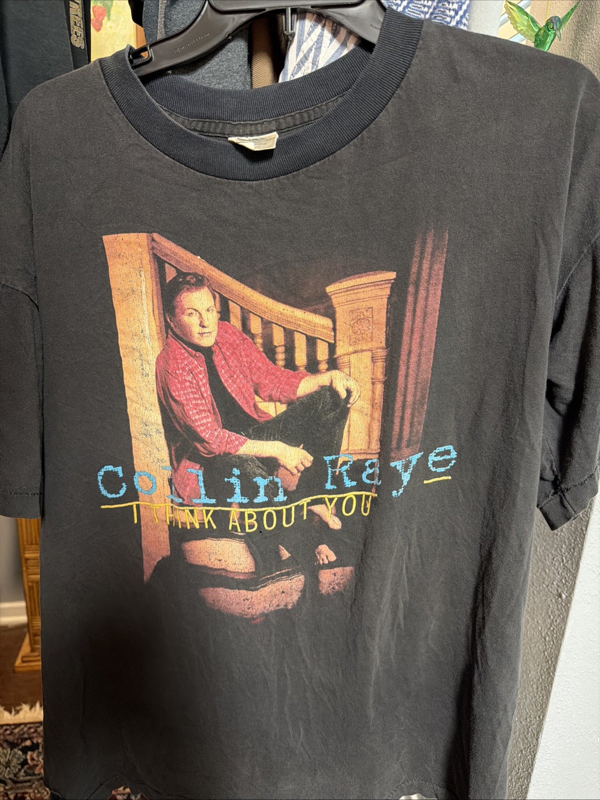 VTG Collin Raye Band T Shirt XL 1998-99 Black Tee 90s Country Vintage Tour