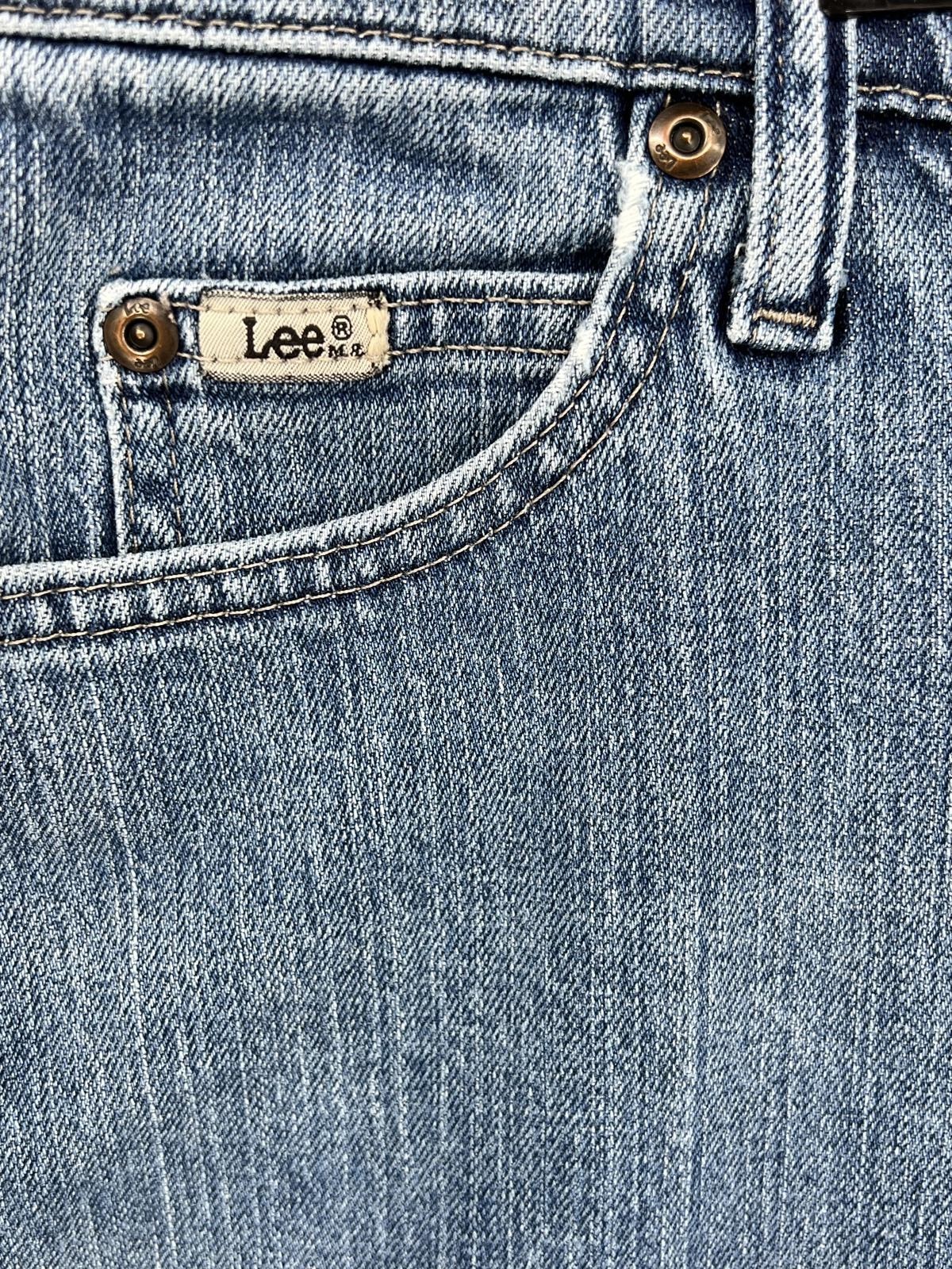 Lee Relaxed Straight Leg Jeans Size 16 Medium Cotton Blend Lee