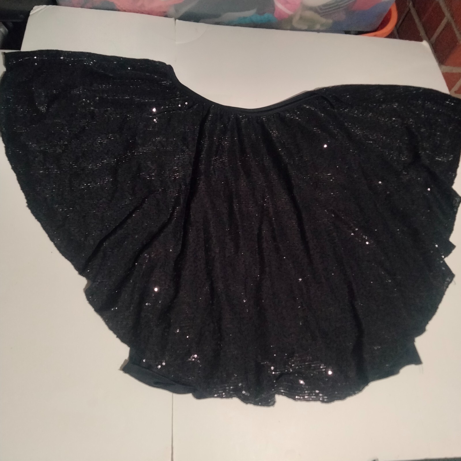 Cocomo Black embellished blouse with tank large 40 inches wide