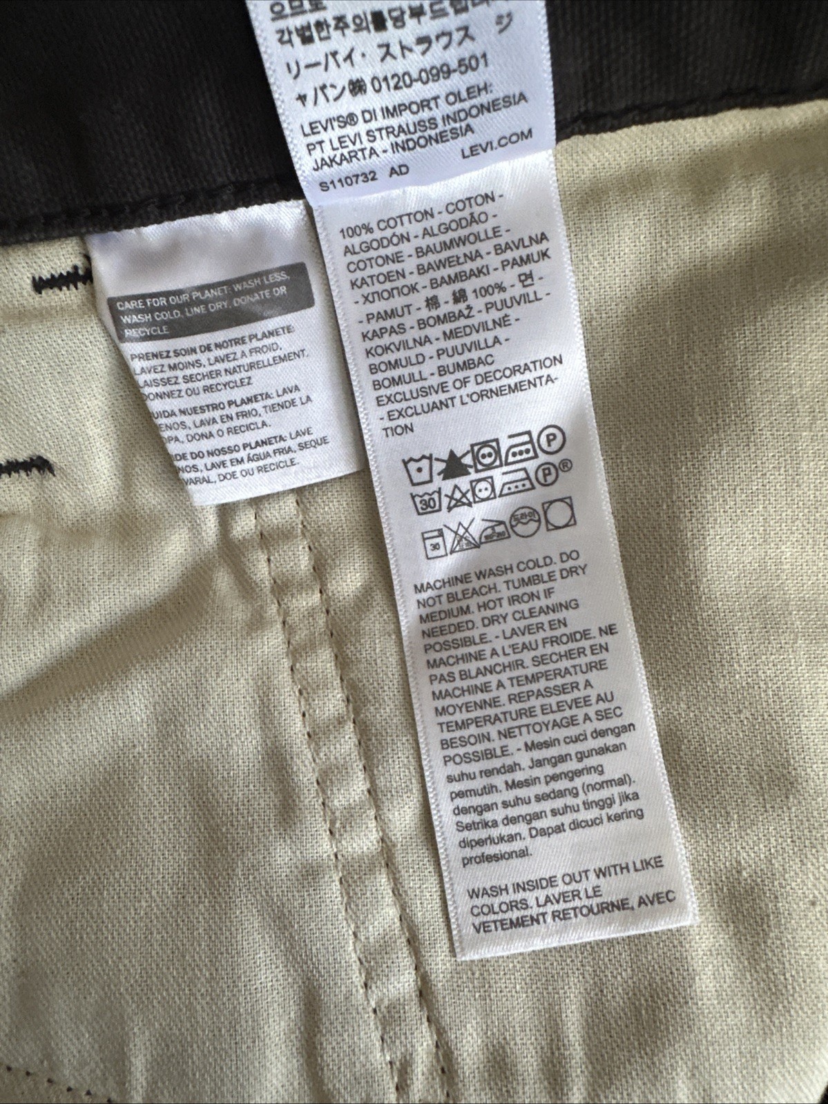 Levis 568 Utility Carpenter Gray Loose Fit Canvas Denim Men’s Sz. 36Wx32 See Des