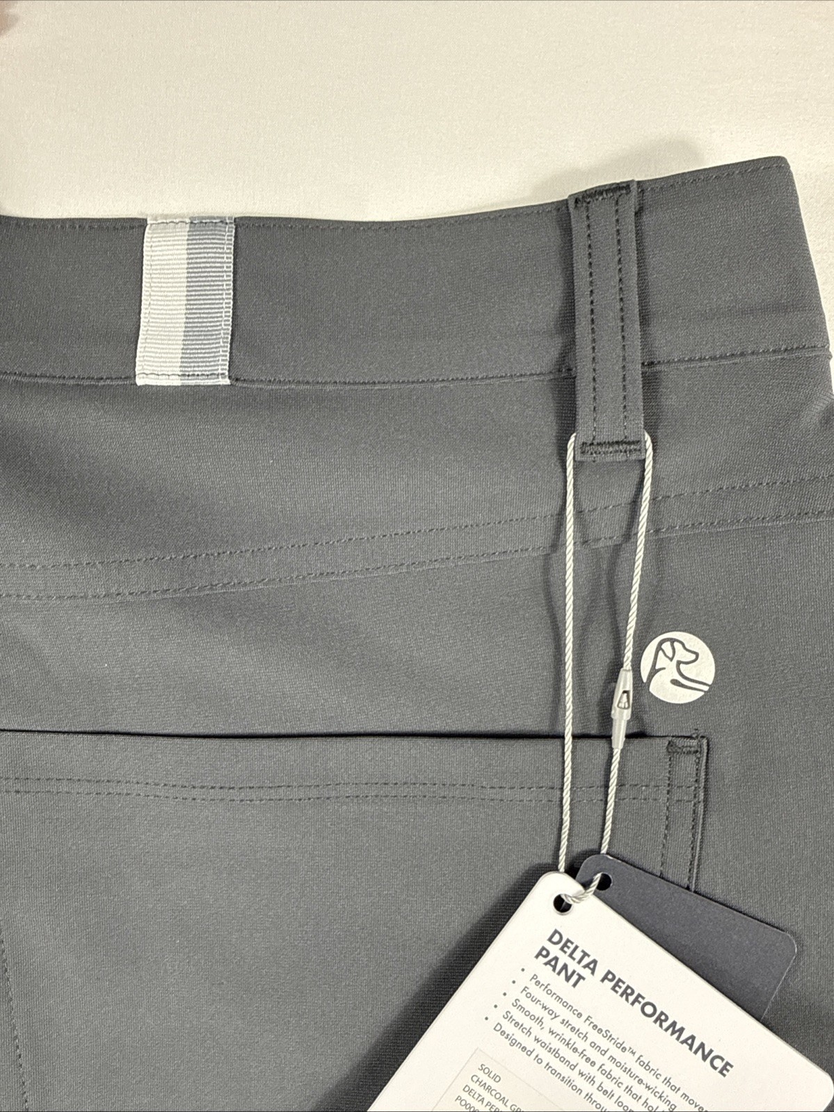 Rhoback Men’s Delta Performance Pant Charcoal Grey Size 36×30
