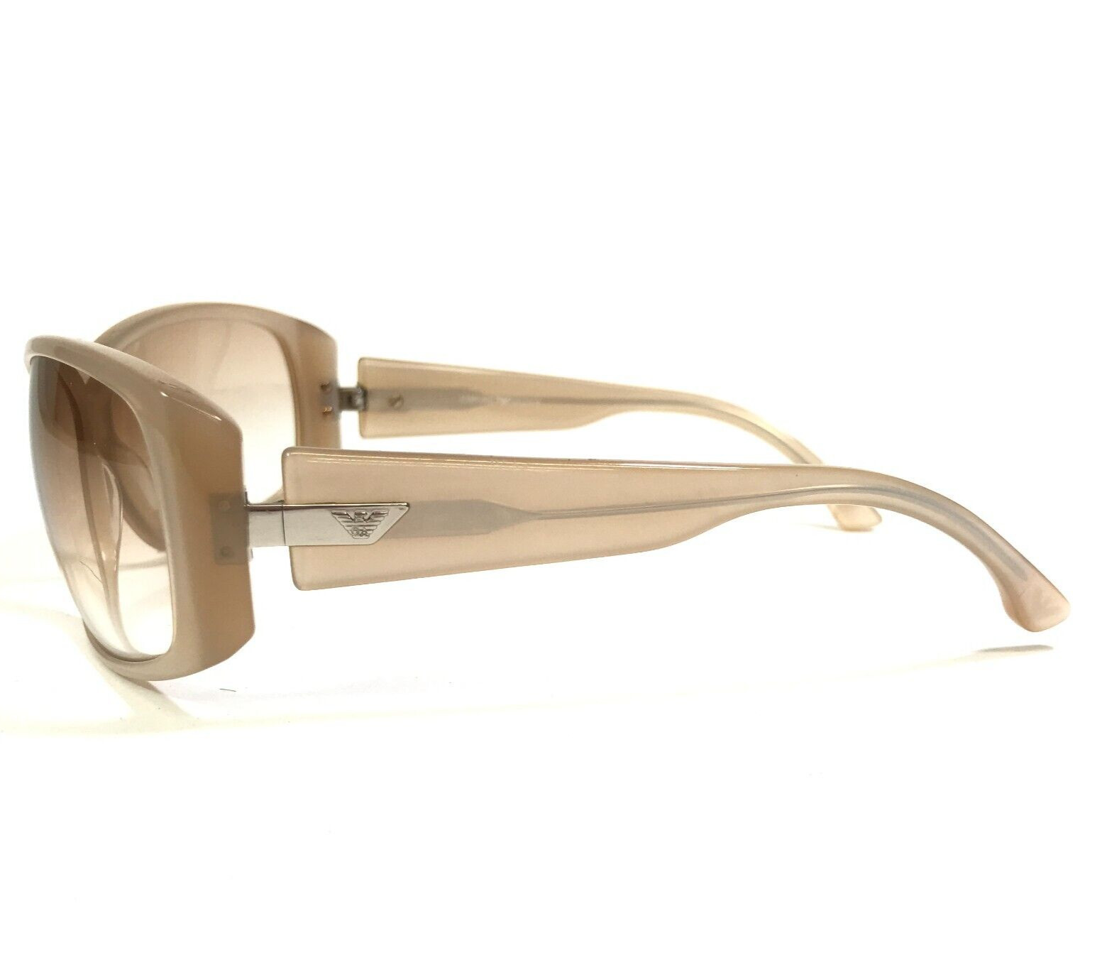 Emporio Armani Sunglasses EA9302/S BCRS7 Nude Wrap Frames with Pink Lenses