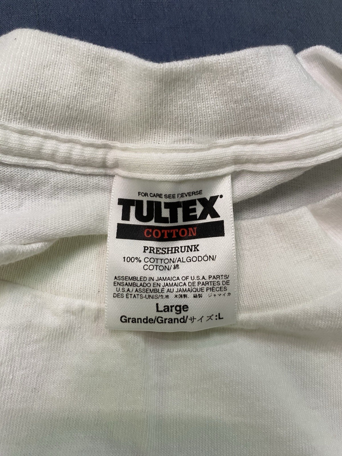 Tultex USA Mens Large T Shirt Tee Graphic Mens Fourth Of July 100% Cotton