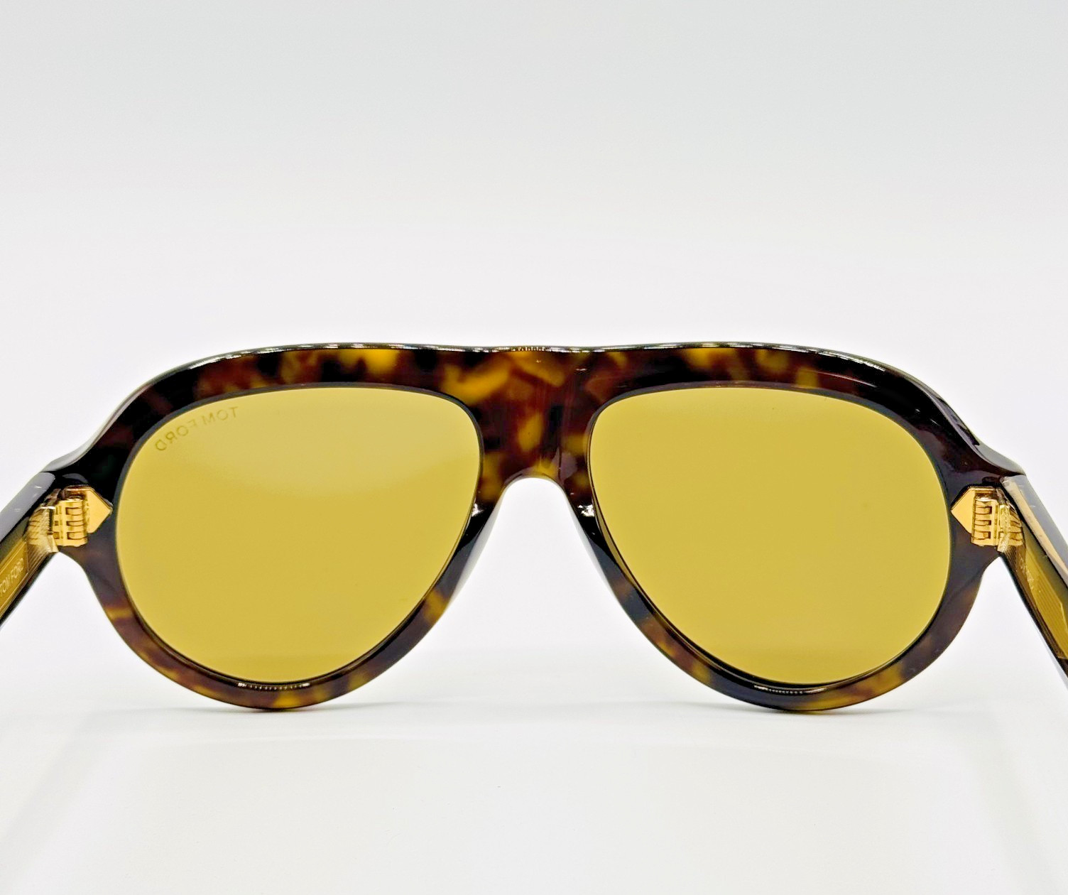 Tom Ford Sunglasses Icon FT1225 52N Havana Brown Pilot Brown Lens 59mm New