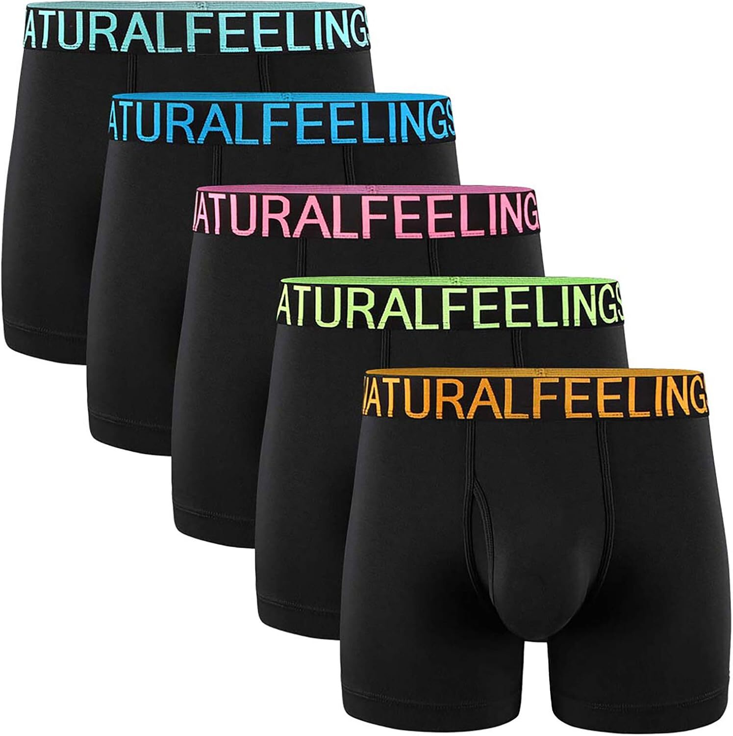 5Mayi Men Underwear Boxer Briefs Cotton Regular Long Mens Boxer Briefs Und
