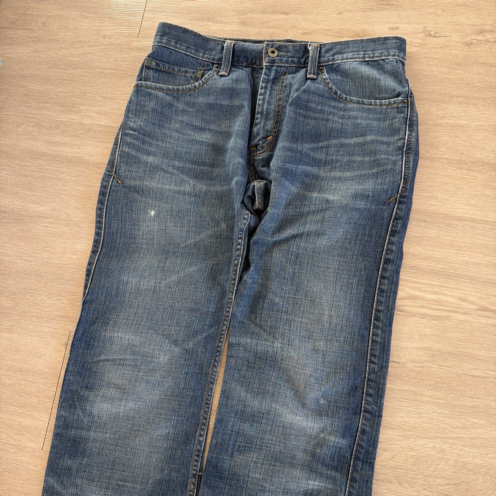 Levi 539 Vintage Straight Jeans Mens 32×32 Blue Medium Wash Denim