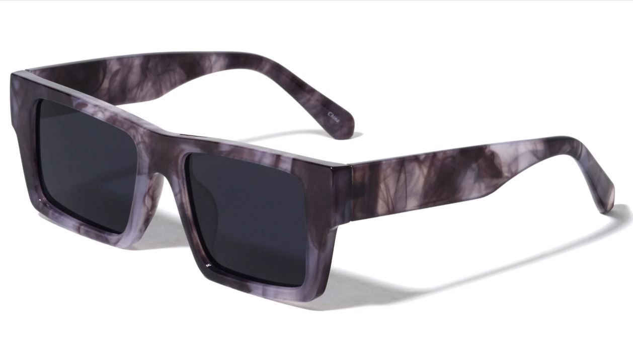 Hip Hop Men Sunglasses Thick Frame Classic Shades Retro Square Outdoor Driving