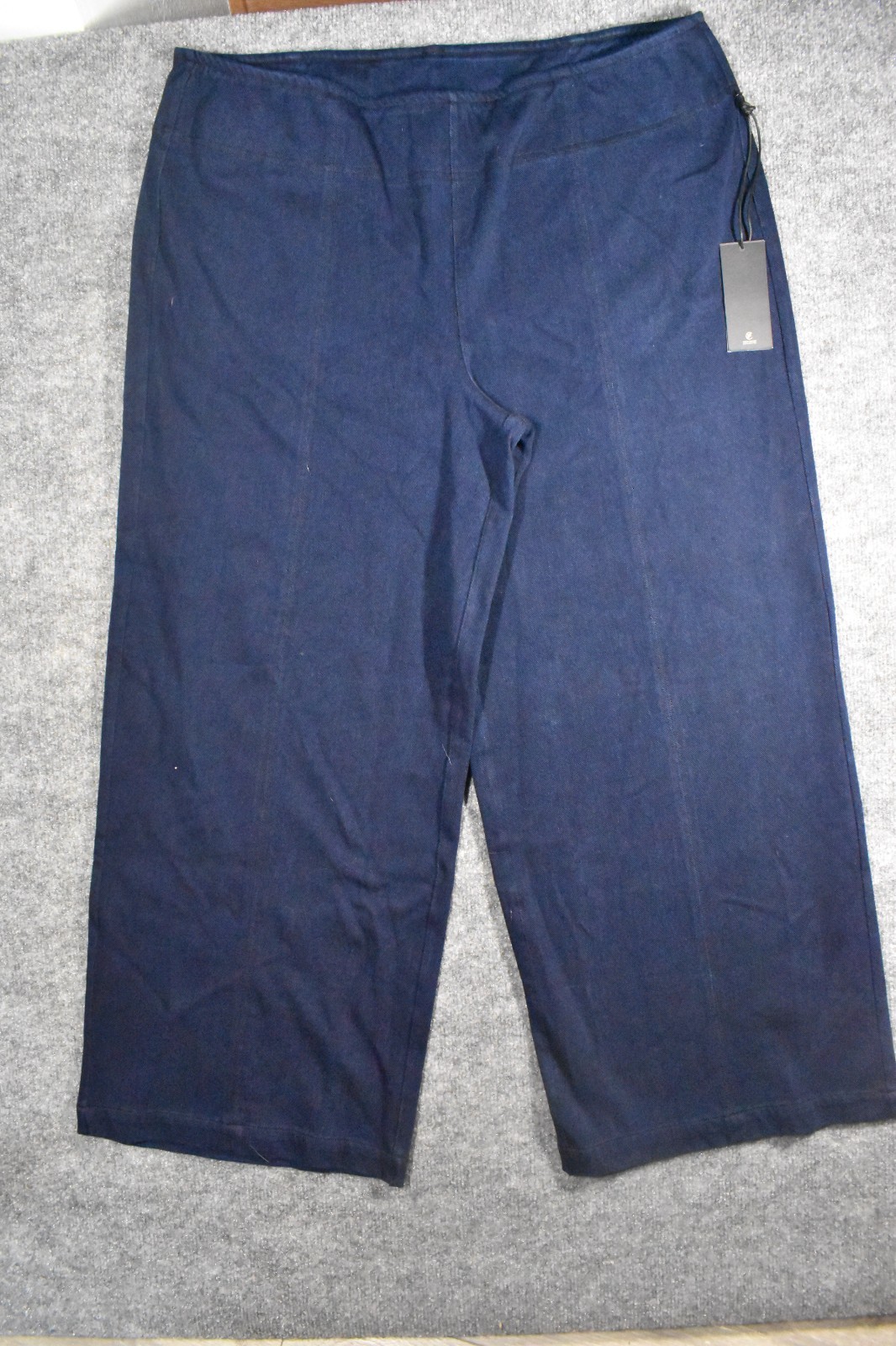 RM Studio x Rebecca Minkoff Petite Pull-On Knit Twill Wide Leg Pants