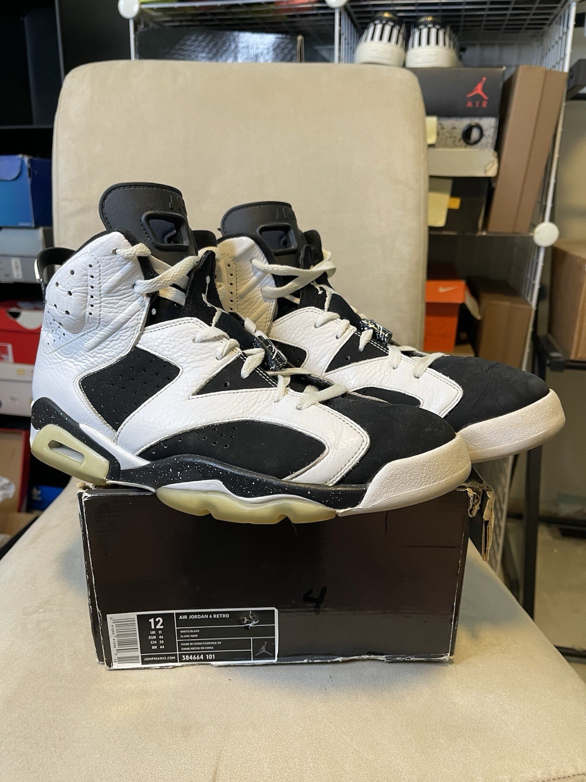 Size 12 – Air Jordan 6 Retro Oreo
