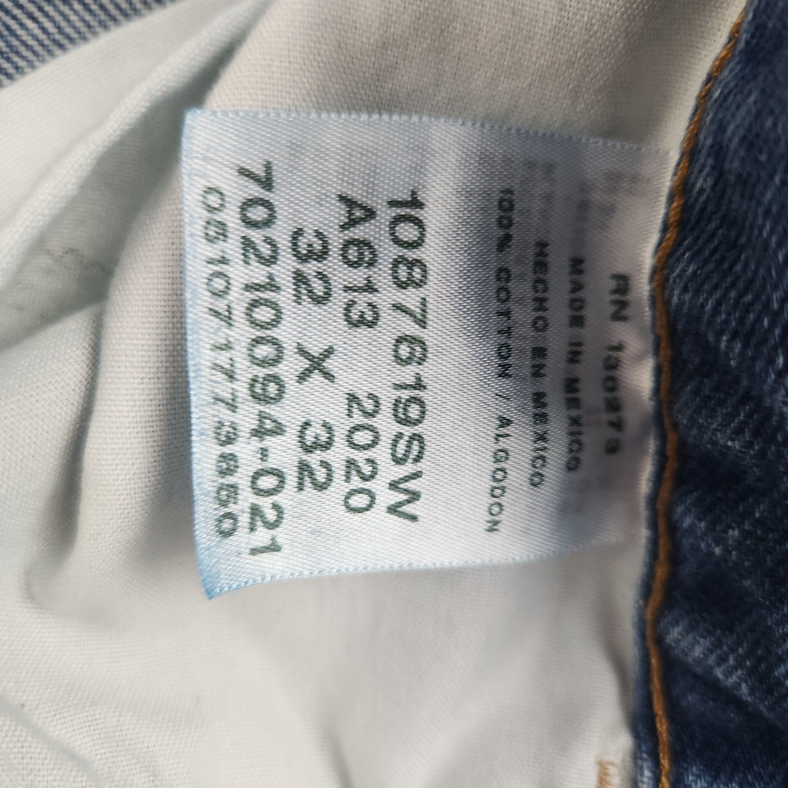 Mens Workwear Blue Jeans Denim 32×32 Cotton Classic Straight Leg Stonewash Pants